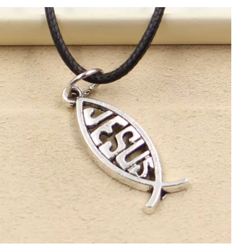 Fish Jesus Necklace